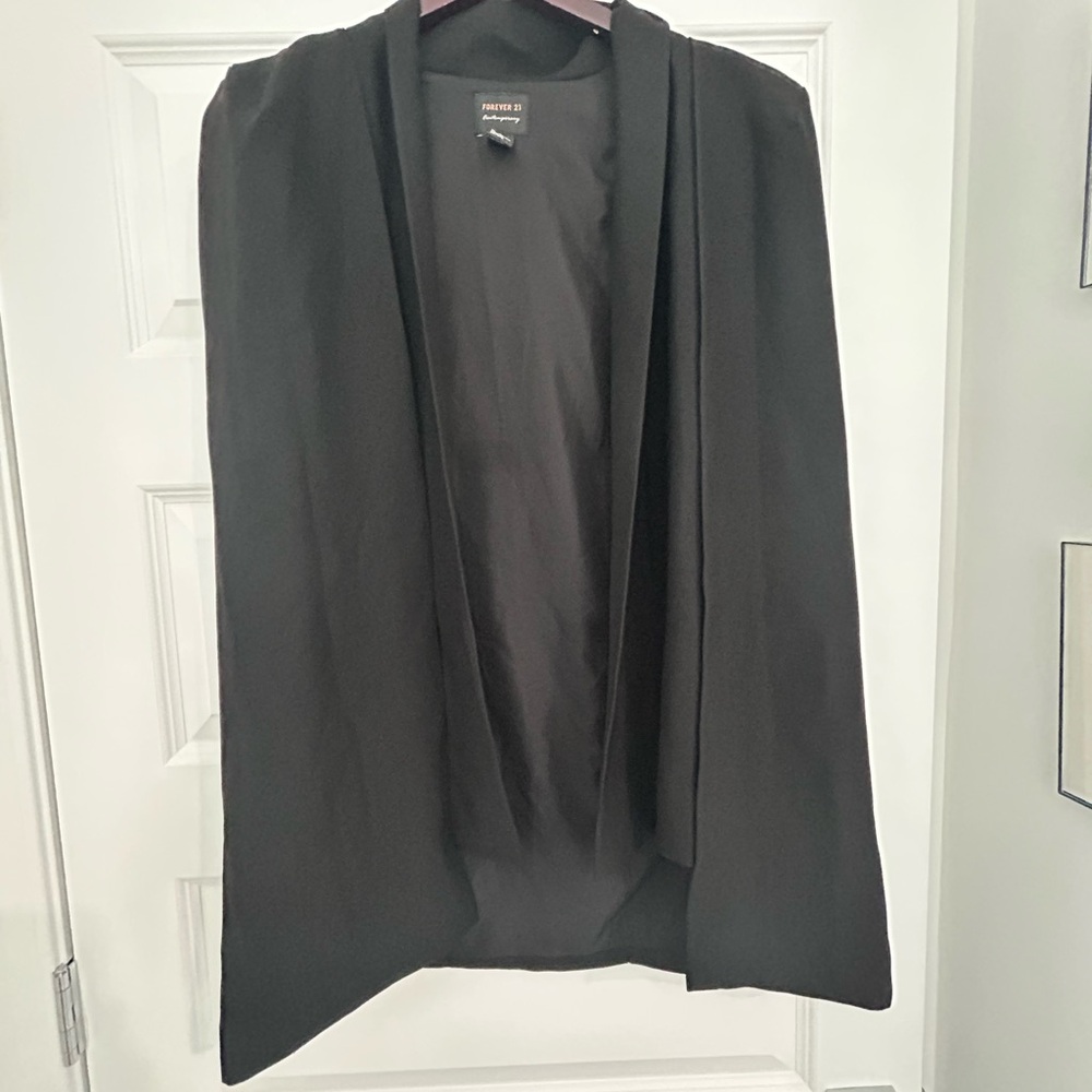 Forever 21 Black Cape Jacket